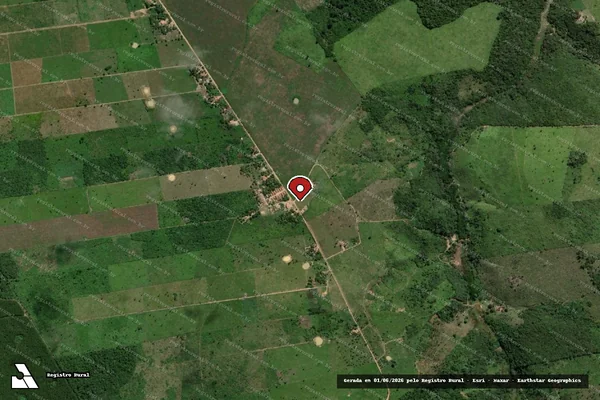 Imagem de satélite — Embargo IBAMA — Infração Ambiental - Bom Jesus das Selvas/MA
