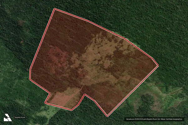 Imagem de satélite de Infração Ambiental em Altamira - PA