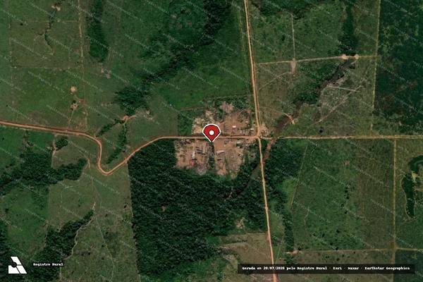 Imagem de satélite — Embargo IBAMA — Infração de Administração Ambiental(Não Classificada-Móvel) - Colniza/MT