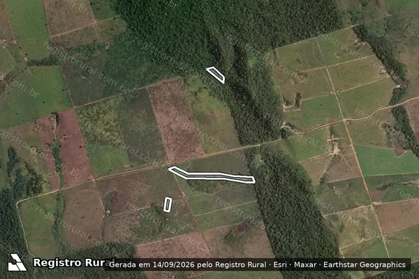 Imagem de satélite de Infração Ambiental em Altamira - PA