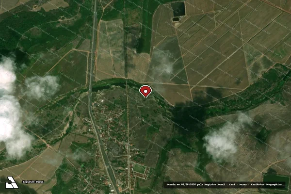 Imagem de satélite — Embargo IBAMA — Infração Ambiental — Goianinha/RN