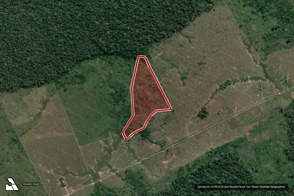 Imagem de satélite de Infração da Flora em Lábrea - AM