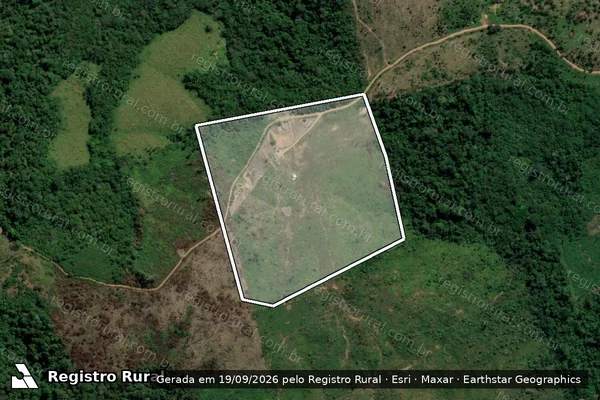 Imagem de satélite — Embargo IBAMA — Infração da Flora - Itaituba/PA