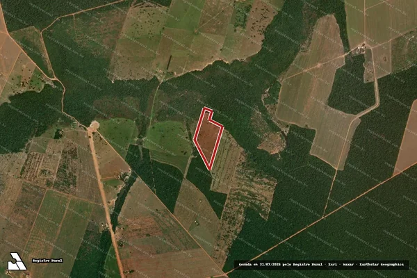 Imagem de satélite de Infração da Flora em São José do Rio Claro - MT