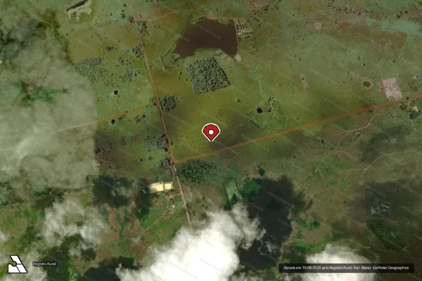 Imagem de satélite de Infração Ambiental em Centro do Guilherme - MA (marcador da localização)
