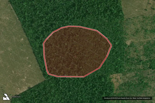 Imagem de satélite de Infração da Flora em Goianésia do Pará - PA