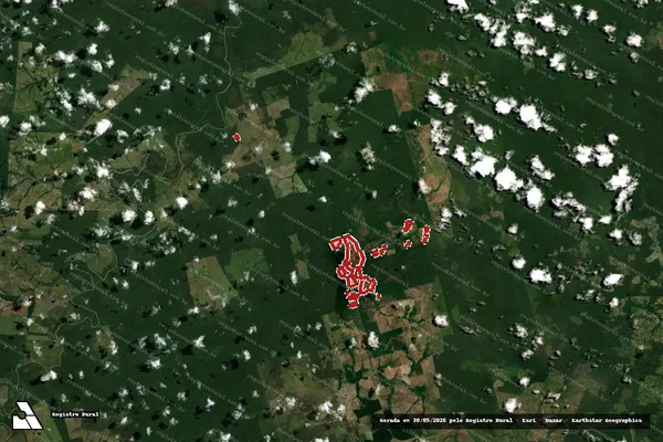 Imagem de satélite de Infração da Flora em Centro Novo do Maranhão - MA