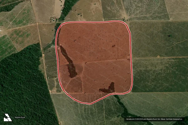 Imagem de satélite de Infração Ambiental em Altamira - PA
