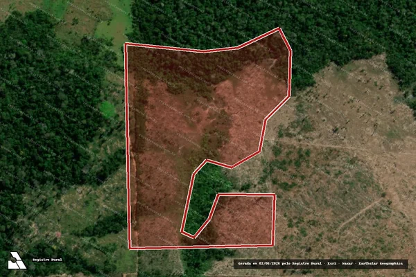 Imagem de satélite de Infração Ambiental em Colniza - MT