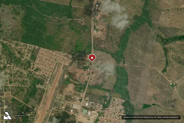 Imagem de satélite — Embargo IBAMA — Infração Ambiental - Jacundá/PA