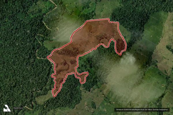 Imagem de satélite de Infração Ambiental em Boca do Acre - AM