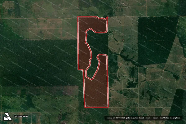 Imagem de satélite de Infração Ambiental em Lábrea - AM