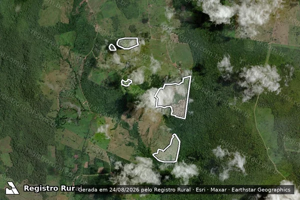 Imagem de satélite de Infração da Flora em Alenquer - PA