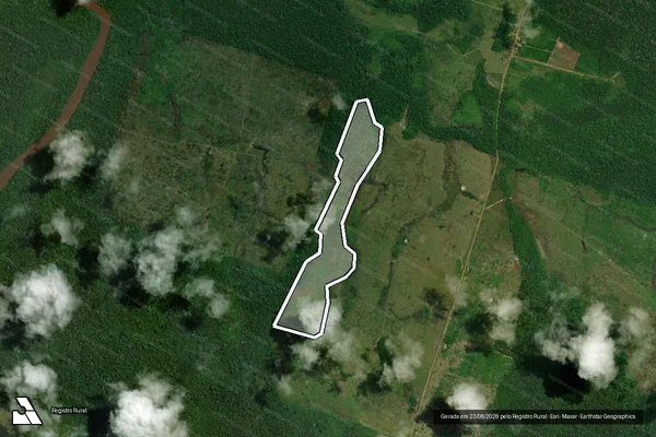 Imagem de satélite de Infração Ambiental em Novo Aripuanã - AM