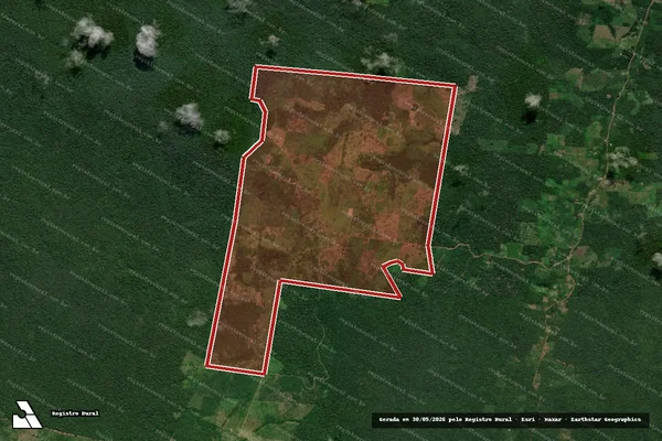 Imagem de satélite de Infração Ambiental em Anapu - PA