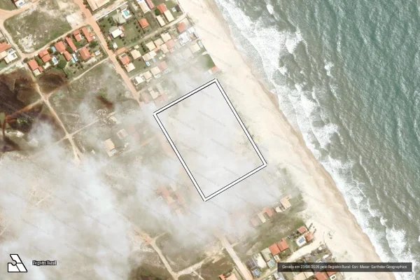 Imagem de satélite de Infração Ambiental em Beberibe - CE