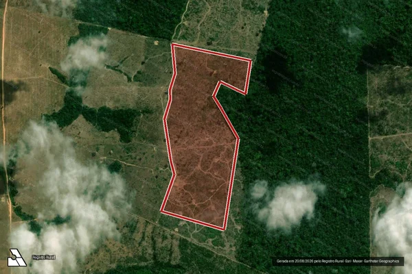 Imagem de satélite de Infração da Flora em São Félix do Xingu - PA