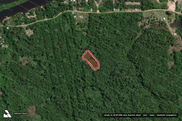 Imagem de satélite de Infração da Flora em Jutaí - AM