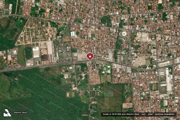 Imagem de satélite — Embargo IBAMA — Infração da Flora — Castanhal/PA