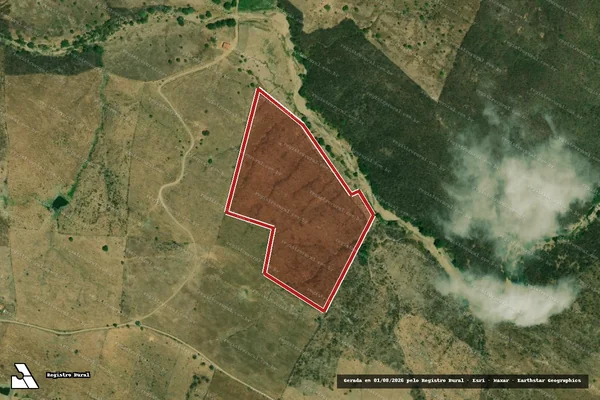 Imagem de satélite — Embargo IBAMA — Infração da Flora — Conceição/PB