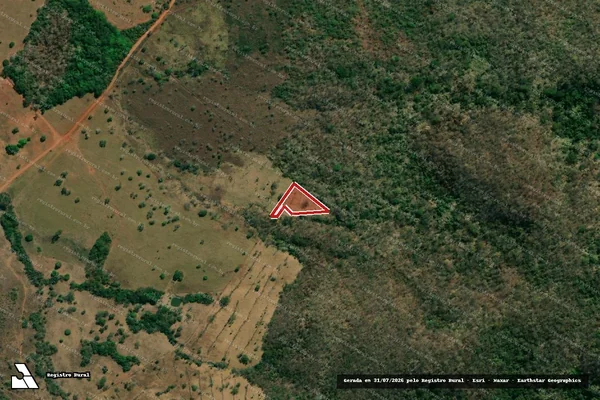 Imagem de satélite de Infração da Flora em Minaçu - GO