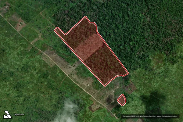 Imagem de satélite de Infração Ambiental em Porto Velho - RO