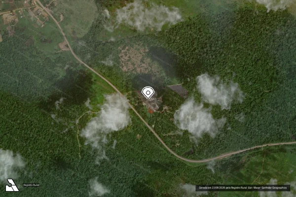 Imagem de satélite — Embargo IBAMA — Infração referente a Qualidade Ambiental - Trairão/PA