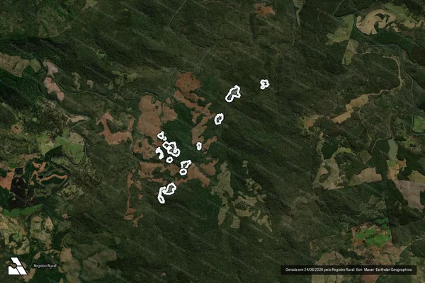Imagem de satélite de Infração da Flora em General Carneiro - PR