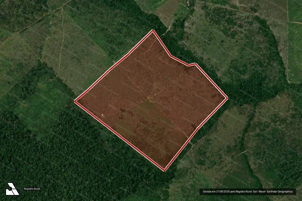 Imagem de satélite de Infração Ambiental em Apuí - AM