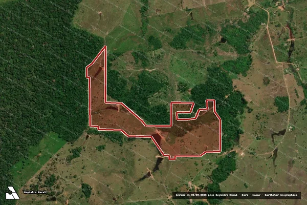 Imagem de satélite de Infração Ambiental em Capixaba - AC