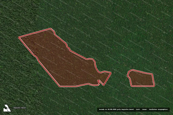 Imagem de satélite de Infração da Flora em Alenquer - PA