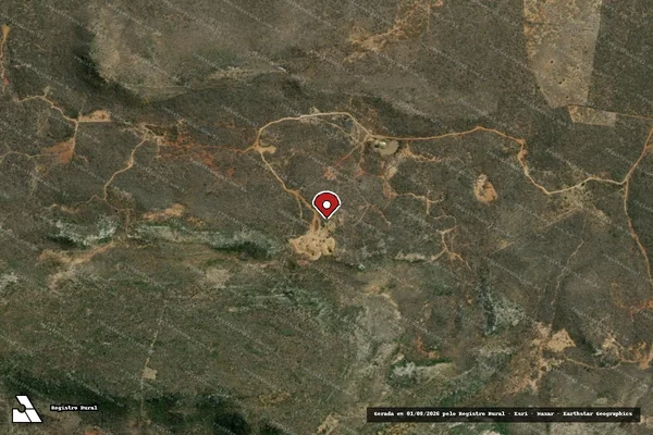 Imagem de satélite — Embargo IBAMA — Infração Ambiental — Jaguarari/BA