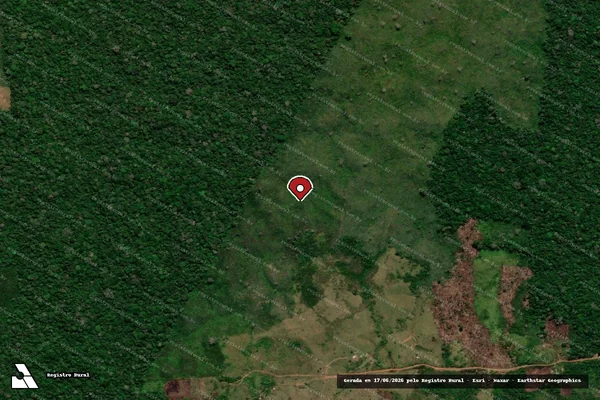 Imagem de satélite — Embargo IBAMA — Infração da Flora — Cruzeiro do Sul/AC