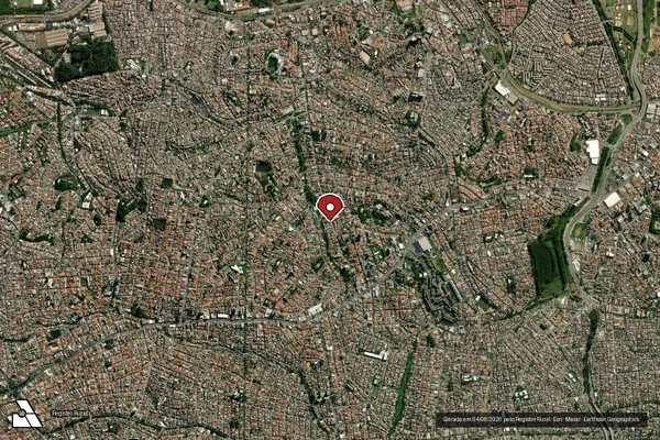 Imagem de satélite de Infração da Fauna em São Paulo - SP (marcador da localização)