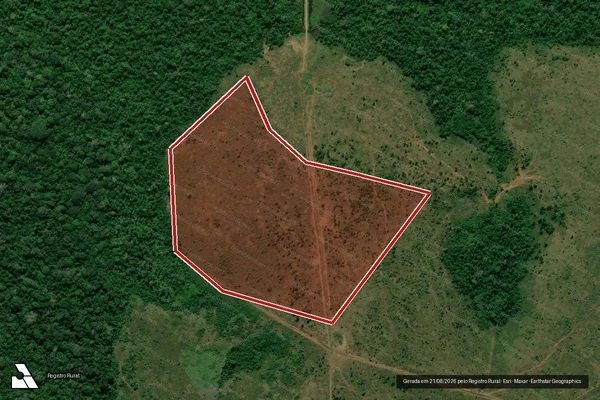 Imagem de satélite de Infração da Flora em Apuí - AM