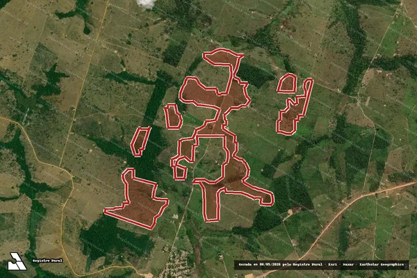 Imagem de satélite de Infração Ambiental em Itupiranga - PA