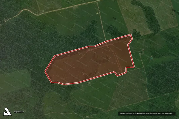 Imagem de satélite de Infração Ambiental em Novo Progresso - PA
