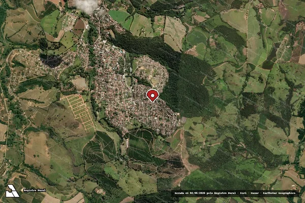 Imagem de satélite — Embargo IBAMA — Infração da Fauna — Cambuquira/MG