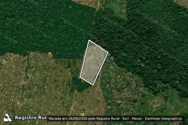 Imagem de satélite de Infração da Flora em Machadinho D'Oeste - RO