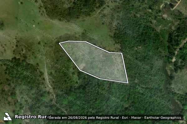 Imagem de satélite de Infração Ambiental em Ibateguara - AL