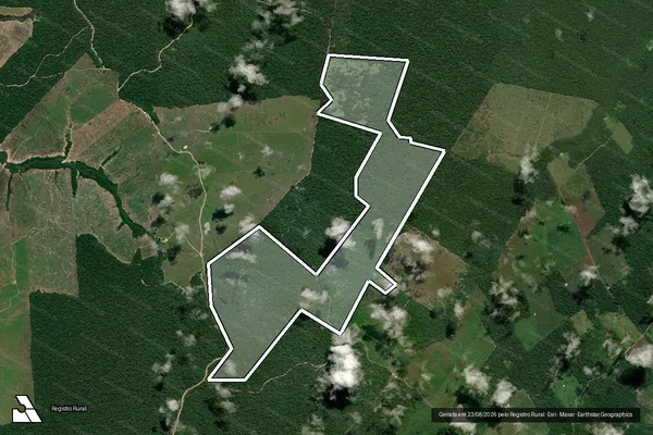 Imagem de satélite de Desmatamento em Portel - PA