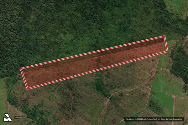 Imagem de satélite de Infração Ambiental em Colniza - MT