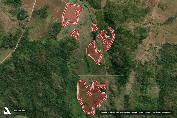 Imagem de satélite de Infração da Flora em Brasília - DF