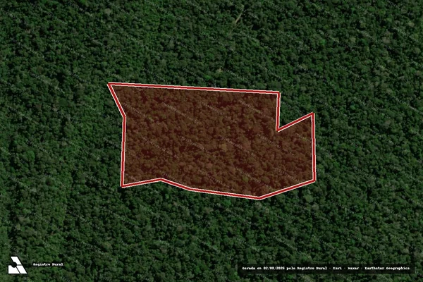 Imagem de satélite de Infração Ambiental em Candeias do Jamari - RO