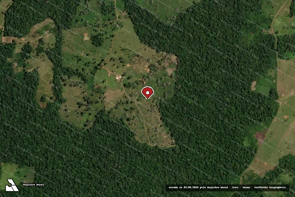 Imagem de satélite — Embargo IBAMA — Infração da Flora — Capixaba/AC