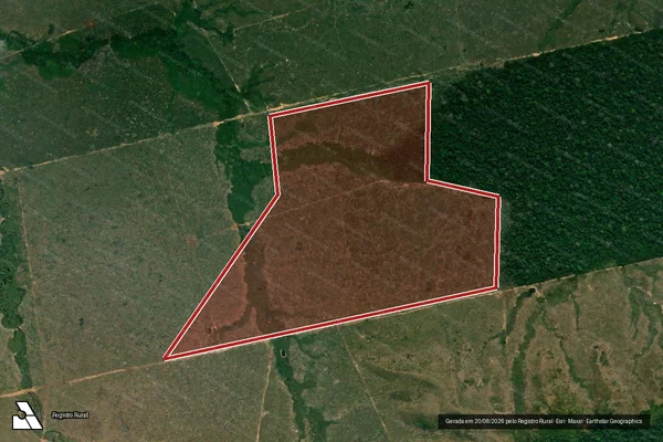Imagem de satélite de Infração da Flora em Lábrea - AM