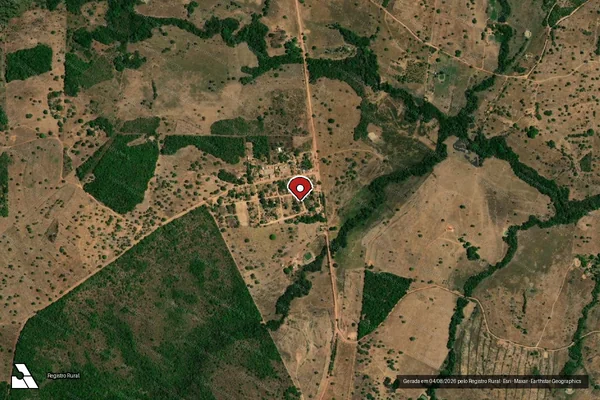 Imagem de satélite — Embargo IBAMA — Infração Ambiental — Paraíso do Tocantins/TO