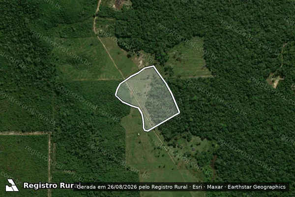 Imagem de satélite de Infração Ambiental em Vilhena - RO