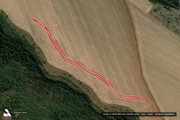 Imagem de satélite de Infração da Flora em Caiapônia - GO