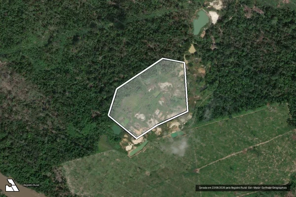 Imagem de satélite de Infração Ambiental em Novo Progresso - PA